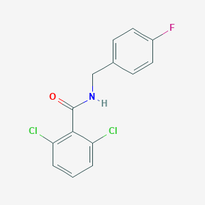 molecular formula C14H10Cl2FNO B450536 2,6-dichloro-N-(4-fluorobenzyl)benzamide 