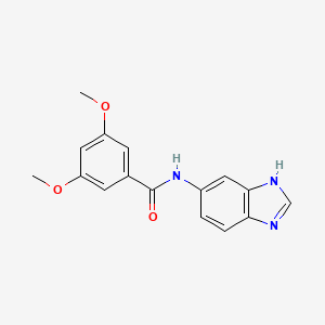 molecular formula C16H15N3O3 B4505808 N-(1H-benzimidazol-5-yl)-3,5-dimethoxybenzamide 