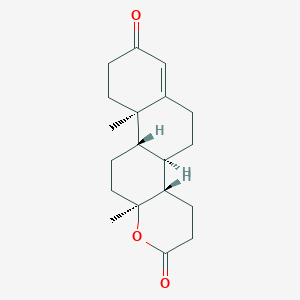 molecular formula C19H26O3 B045059 10a,12a-Dimethyl-3,4,4a,5,6,9,10,10a,10b,11,12,12a-dodecahydro-2H-naphtho[2,1-f]chromene-2,8(4bh)-dione CAS No. 4416-57-3