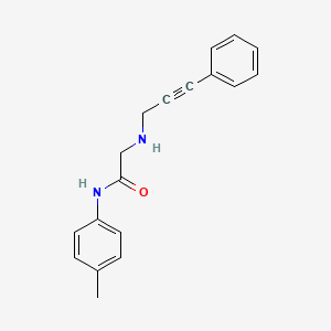 molecular formula C18H18N2O B4506134 N-(4-methylphenyl)-2-[(3-phenylprop-2-yn-1-yl)amino]acetamide 