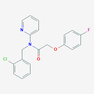 molecular formula C20H16ClFN2O2 B4506546 N-[(2-CHLOROPHENYL)METHYL]-2-(4-FLUOROPHENOXY)-N-(PYRIDIN-2-YL)ACETAMIDE 