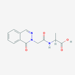 molecular formula C13H13N3O4 B4506590 N-[(1-oxo-2(1H)-phthalazinyl)acetyl]alanine 