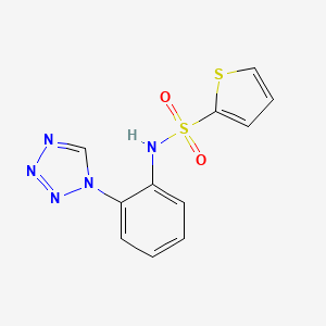 molecular formula C11H9N5O2S2 B4506653 N-(2-(1H-tetrazol-1-yl)phenyl)thiophene-2-sulfonamide 