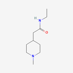 molecular formula C10H20N2O B4506728 N-ethyl-2-(1-methylpiperidin-4-yl)acetamide 