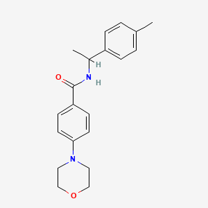 molecular formula C20H24N2O2 B4506780 N-[1-(4-methylphenyl)ethyl]-4-(4-morpholinyl)benzamide 