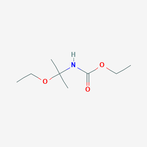 molecular formula C8H17NO3 B045068 Ethyl N-(2-ethoxypropan-2-YL)carbamate CAS No. 112700-87-5