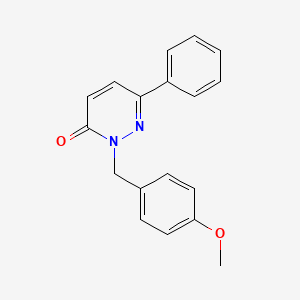 molecular formula C18H16N2O2 B4506893 2-(4-methoxybenzyl)-6-phenylpyridazin-3(2H)-one 