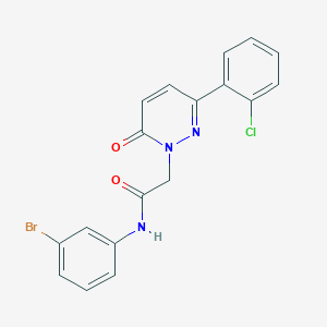 molecular formula C18H13BrClN3O2 B4506977 N-(3-bromophenyl)-2-[3-(2-chlorophenyl)-6-oxopyridazin-1(6H)-yl]acetamide 