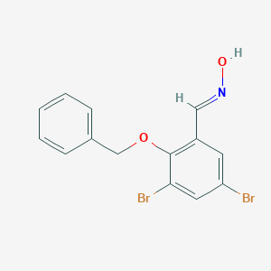 molecular formula C14H11Br2NO2 B450702 2-(Benzyloxy)-3,5-dibromobenzaldehyde oxime 