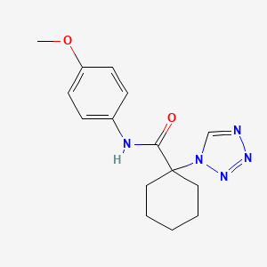 molecular formula C15H19N5O2 B4507056 N-(4-methoxyphenyl)-1-(1H-tetrazol-1-yl)cyclohexanecarboxamide 