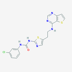 molecular formula C18H15ClN6OS2 B045072 Sns-314 CAS No. 1057249-41-8