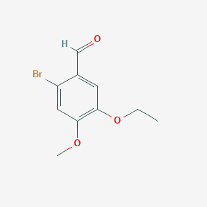 molecular formula C10H11BrO3 B450731 2-Bromo-5-ethoxy-4-methoxybenzaldehyde CAS No. 56517-30-7