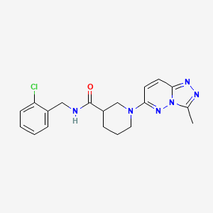 molecular formula C19H21ClN6O B4507404 N-(2-chlorobenzyl)-1-(3-methyl[1,2,4]triazolo[4,3-b]pyridazin-6-yl)piperidine-3-carboxamide 