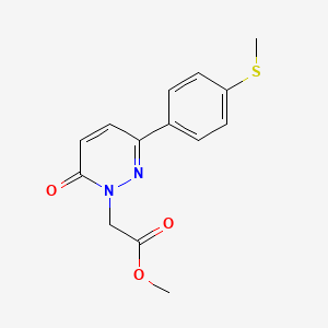 molecular formula C14H14N2O3S B4507520 methyl {3-[4-(methylsulfanyl)phenyl]-6-oxopyridazin-1(6H)-yl}acetate 