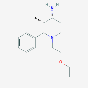 molecular formula C16H26N2O B045076 4-Piperidinamine, 1-(2-ethoxyethyl)-3-methyl-N-phenyl-, cis- CAS No. 125080-82-2