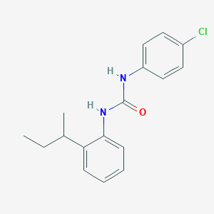 molecular formula C17H19ClN2O B450765 N-[2-(SEC-BUTYL)PHENYL]-N'-(4-CHLOROPHENYL)UREA 