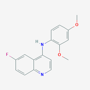 molecular formula C17H15FN2O2 B4507878 N-(2,4-dimethoxyphenyl)-6-fluoroquinolin-4-amine 