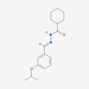 molecular formula C17H24N2O2 B450804 N'-(3-isopropoxybenzylidene)cyclohexanecarbohydrazide 