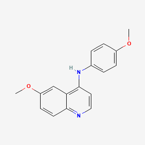 molecular formula C17H16N2O2 B4508201 N-(4-METHOXYPHENYL)-N-(6-METHOXY-4-QUINOLYL)AMINE 