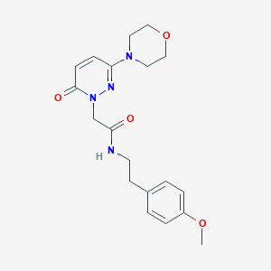 molecular formula C19H24N4O4 B4508283 N-[2-(4-methoxyphenyl)ethyl]-2-[3-(morpholin-4-yl)-6-oxopyridazin-1(6H)-yl]acetamide 