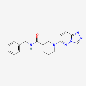 molecular formula C18H20N6O B4508321 N-benzyl-1-([1,2,4]triazolo[4,3-b]pyridazin-6-yl)piperidine-3-carboxamide 