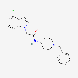 molecular formula C22H24ClN3O B4508379 N-(1-benzylpiperidin-4-yl)-2-(4-chloro-1H-indol-1-yl)acetamide CAS No. 1144443-05-9