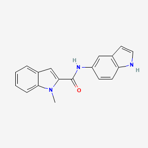 molecular formula C18H15N3O B4508423 N-(1H-indol-5-yl)-1-methyl-1H-indole-2-carboxamide 