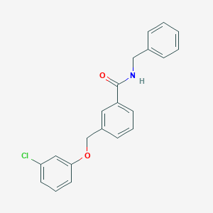molecular formula C21H18ClNO2 B450907 N-benzyl-3-[(3-chlorophenoxy)methyl]benzamide 