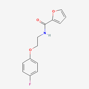 molecular formula C13H12FNO3 B4509252 N-(2-(4-fluorophenoxy)ethyl)furan-2-carboxamide 