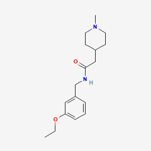 molecular formula C17H26N2O2 B4509466 N-(3-ethoxybenzyl)-2-(1-methylpiperidin-4-yl)acetamide 