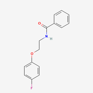 molecular formula C15H14FNO2 B4509577 N-(2-(4-fluorophenoxy)ethyl)benzamide 