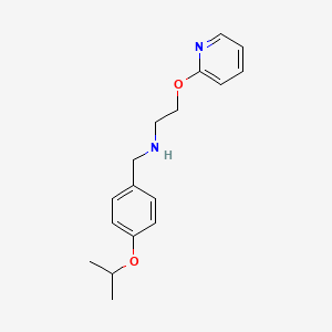 molecular formula C17H22N2O2 B4509663 [(4-isopropoxyphenyl)methyl][2-(pyridin-2-yloxy)ethyl]amine 