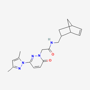 molecular formula C19H23N5O2 B4509783 N-(bicyclo[2.2.1]hept-5-en-2-ylmethyl)-2-[3-(3,5-dimethyl-1H-pyrazol-1-yl)-6-oxopyridazin-1(6H)-yl]acetamide 