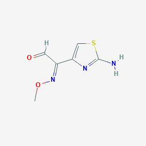 molecular formula C6H7N3O2S B045098 2-(2-Amino-1,3-thiazol-4-YL)-(Z)-2-methoxyiminoacetyl chloride hydrochloride CAS No. 119154-86-8