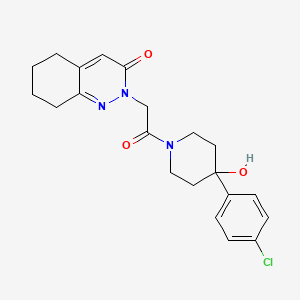 molecular formula C21H24ClN3O3 B4509808 2-{2-[4-(4-chlorophenyl)-4-hydroxypiperidino]-2-oxoethyl}-5,6,7,8-tetrahydro-3(2H)-cinnolinone 