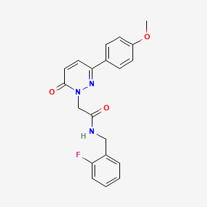 molecular formula C20H18FN3O3 B4509902 N-(2-fluorobenzyl)-2-(3-(4-methoxyphenyl)-6-oxopyridazin-1(6H)-yl)acetamide 