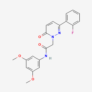 molecular formula C20H18FN3O4 B4509925 N-(3,5-dimethoxyphenyl)-2-[3-(2-fluorophenyl)-6-oxopyridazin-1(6H)-yl]acetamide 