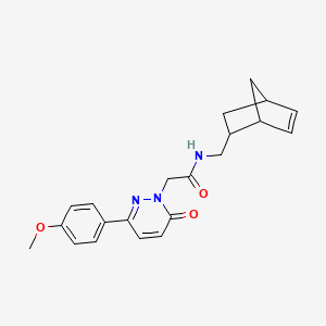 molecular formula C21H23N3O3 B4509977 N-(bicyclo[2.2.1]hept-5-en-2-ylmethyl)-2-(3-(4-methoxyphenyl)-6-oxopyridazin-1(6H)-yl)acetamide 