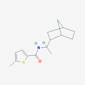 molecular formula C15H21NOS B451009 N-[1-(bicyclo[2.2.1]hept-2-yl)ethyl]-5-methylthiophene-2-carboxamide 