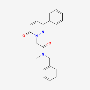 molecular formula C20H19N3O2 B4510426 N-benzyl-N-methyl-2-(6-oxo-3-phenylpyridazin-1(6H)-yl)acetamide 