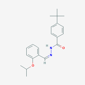 molecular formula C21H26N2O2 B451044 4-tert-butyl-N'-(2-isopropoxybenzylidene)benzohydrazide 