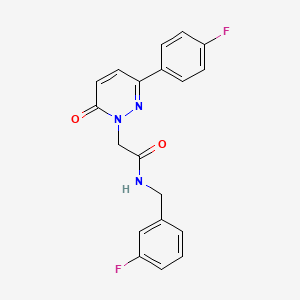 molecular formula C19H15F2N3O2 B4510448 N-(3-fluorobenzyl)-2-(3-(4-fluorophenyl)-6-oxopyridazin-1(6H)-yl)acetamide 