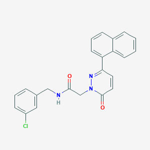 molecular formula C23H18ClN3O2 B4510534 N-(3-chlorobenzyl)-2-(3-(naphthalen-1-yl)-6-oxopyridazin-1(6H)-yl)acetamide 