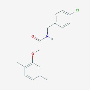 molecular formula C17H18ClNO2 B451063 N-(4-chlorobenzyl)-2-(2,5-dimethylphenoxy)acetamide 