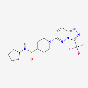 molecular formula C17H21F3N6O B4510729 C17H21F3N6O 