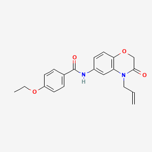 molecular formula C20H20N2O4 B4510784 4-ethoxy-N-[3-oxo-4-(prop-2-en-1-yl)-3,4-dihydro-2H-1,4-benzoxazin-6-yl]benzamide 