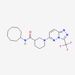 molecular formula C20H27F3N6O B4510971 N-cyclooctyl-1-[3-(trifluoromethyl)[1,2,4]triazolo[4,3-b]pyridazin-6-yl]piperidine-3-carboxamide 