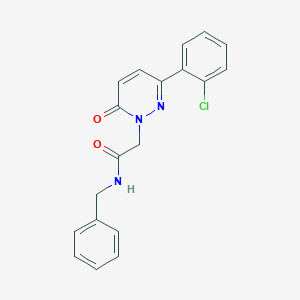 molecular formula C19H16ClN3O2 B4511352 N-benzyl-2-(3-(2-chlorophenyl)-6-oxopyridazin-1(6H)-yl)acetamide 