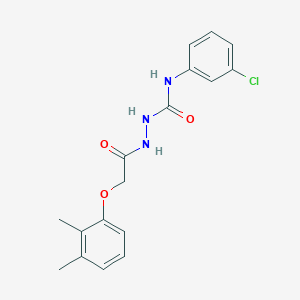 molecular formula C17H18ClN3O3 B451141 N-(3-chlorophenyl)-2-[(2,3-dimethylphenoxy)acetyl]hydrazinecarboxamide 