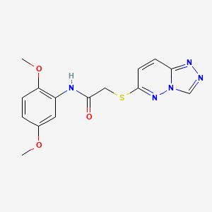 molecular formula C15H15N5O3S B4512021 N-(2,5-dimethoxyphenyl)-2-([1,2,4]triazolo[4,3-b]pyridazin-6-ylsulfanyl)acetamide 